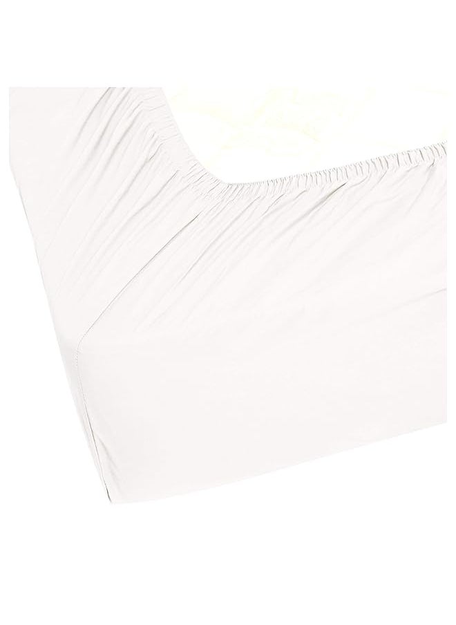 erorex Ultra Soft Fitted Sheet Breathable Easy To Wash Twin Xl White  - Image 2
