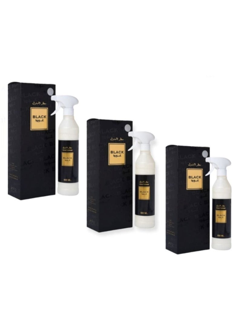 بانافع معطر المنزل بلاك عود مكون من 3 قطع  500مل - Image 1