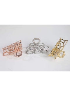 Fodattm Women Vintage Metal Hair Jaw Clips Hair Clamp Hair Claw Hairpin Accessories (Rose Gold)  - Image 4