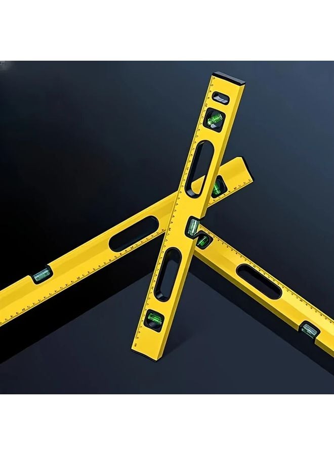 1pc Magnetic Spirit Level Ruler Aluminum Alloy Horizontal Vertical Measuring Tool - Image 4
