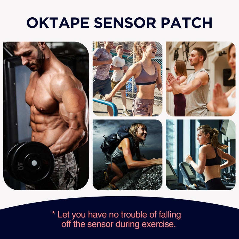 OK TAPE لاصقات لاصقة OK TAPE لجهاز MEDTRONIC Guardian وأجهزة الاستشعار الأخرى، لاصقات CGM مقاومة للماء والعرق، لاصقات استشعار تدوم طويلاً 15 قطعة، بيج - Image 5