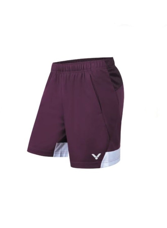 Victor R-50201 D Badminton Shorts, Deep Red