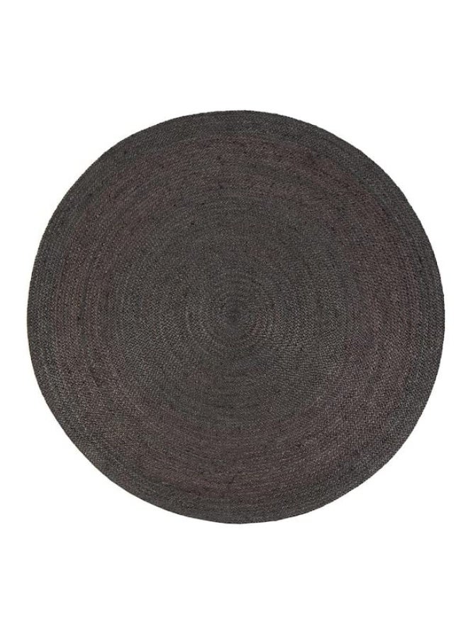 HANDPICKED FURNITURE Jute Wool And Cotton Grey Round Carpet Ultra Soft Area Carpets For Bed Room Living Room And Dining Room Anti-Slip Floor Carpets Easy To Clean Made In Turkey 120X120Cm - Image 1