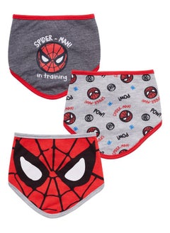 Happy Threads Happy Threads Marvel Spiderman Baby Unisex Bandana Bib 3-Pack - Spider-Man Baby Bibs  - Image 1