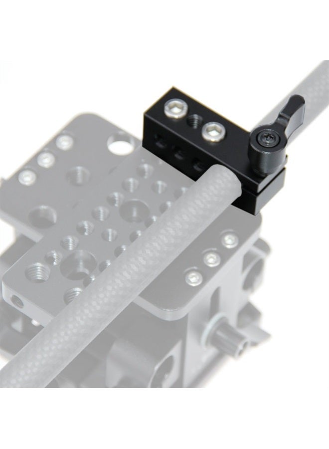 CAMVATE 1/4" Thread 15mm Rod Clamp for SLR Camera Support Rig Monitor LED Handle Grip - 1094  - Image 2