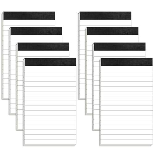 Aidunmis Small Note Pads 3x5 Notepads Mini Pocket Notebook 3x5 Memo Pads Small Notepads Memo Pads 3 x 5" Lined Note Pads of Paper with 30 Sheets Each Pad Mini Pocket Notebook Writing Pads 3x5 White Paper Pads - Image 1