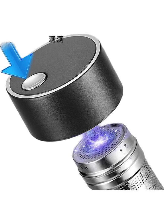 PAKCHOICE كوب فصل الشاي من باك تشويس - كوب ماء زجاجي مغناطيسي للشاي الفقاعي - كوب مزدوج الطبقة مقاوم للحرارة للرجال، مثبت في السيارة ومقاوم لدرجات الحرارة العالية - Image 3