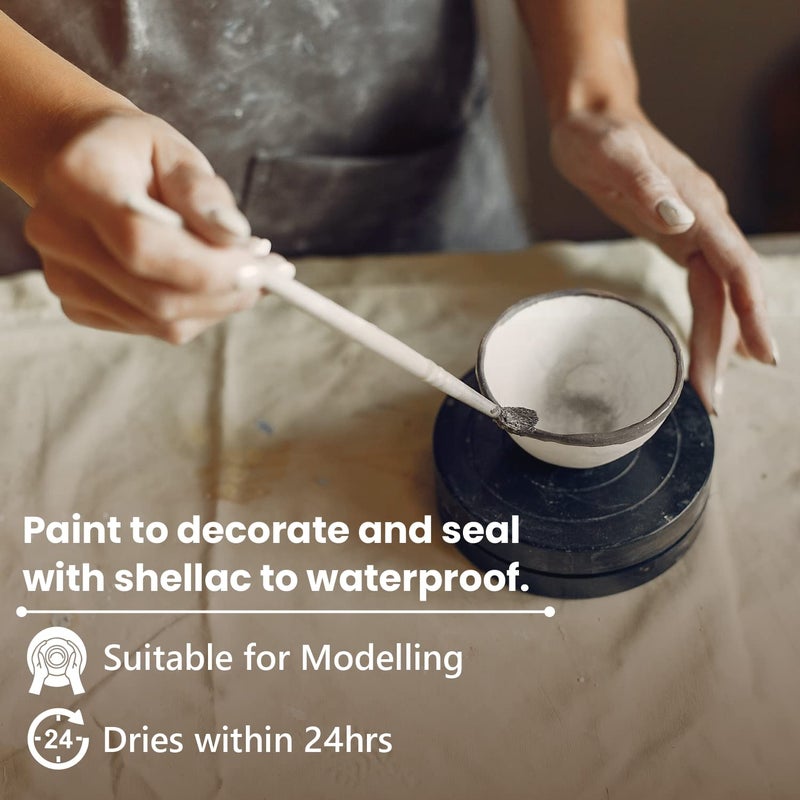 Old Potters Premium Air Dry Clay, White, 10 lbs, All Natural Modeling Clay. Ideal for Beginners and Advanced Sculptors. - Image 4