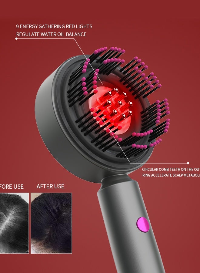 Generic Multifunctional Electric Scalp Massager, Hair Oil Applicator with Red Light Therapy, 3 Modes, Type-C Charging  - Image 5