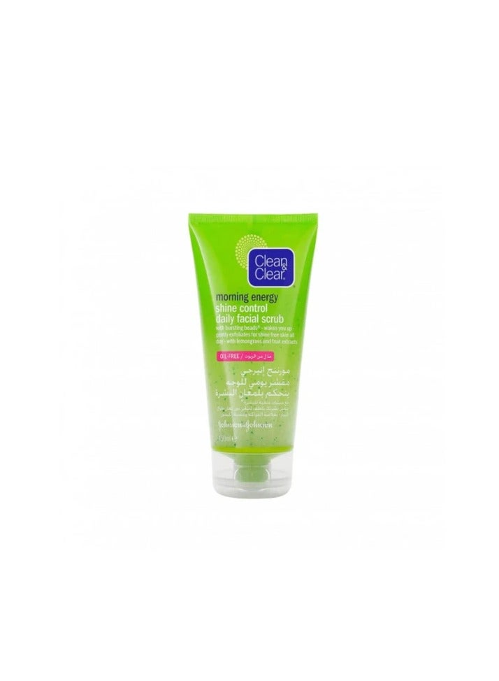 Clean & Clear Morning Energy Shine Control Daily Facial Scrub - Image 1