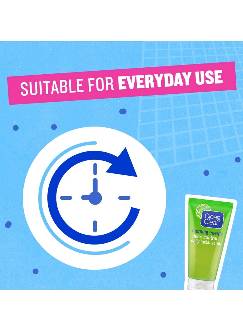 Clean & Clear Morning Energy Shine Control Daily Facial Scrub - Image 5