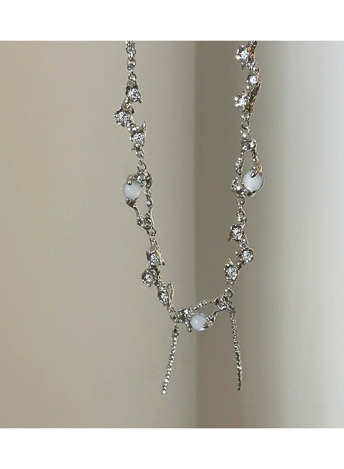 Goolsky قلادة زركون للنساء - أسلوب صيفي حلو وحار، إكسسوار عصري للمؤثرين، تصميم فريد من نوعه سلسلة الترقوة الراقية - Image 3