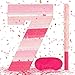 Birchio Pinks Number 7 Pinatas Bundle with a Blindfold and Bat161 x 11 x 4 Inches Perfect for Boys and Girls Birthday Party Supplies Pink Theme Birthday Decoration Pink Number 7 - Image 2