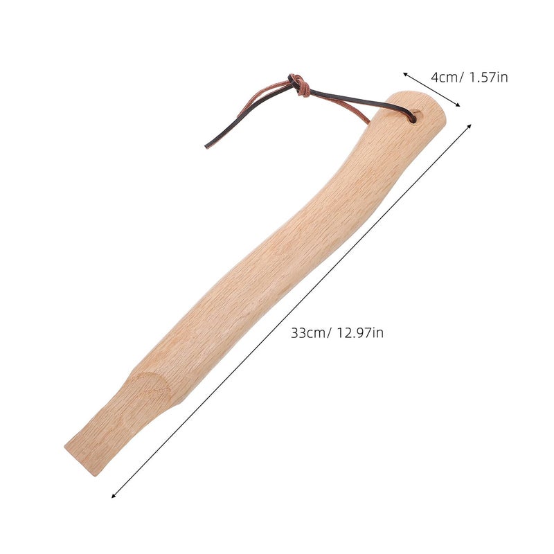 Solid Qinggang Wood Replacement Hammer Handle for Carpentry and Outdoor Repair - Image 3