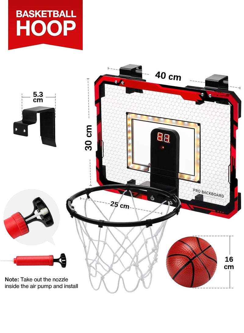 LENND Indoor mini basketball stand with 1 ball, indoor basketball door scoring basketball stand, suitable for children and adults - Image 4