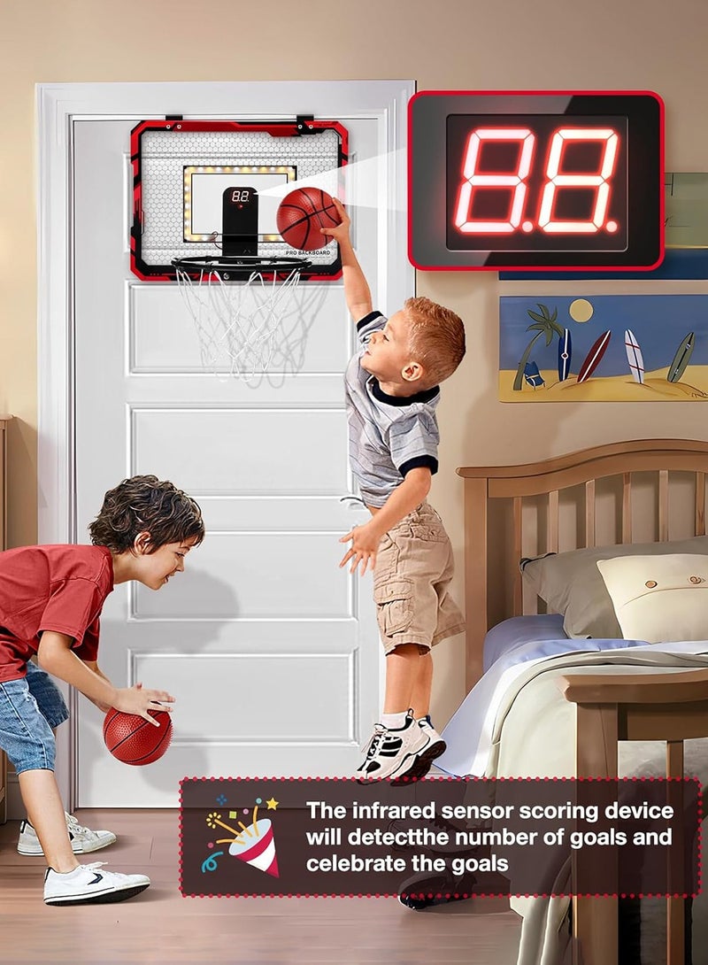 LENND Indoor mini basketball stand with 1 ball, indoor basketball door scoring basketball stand, suitable for children and adults - Image 3