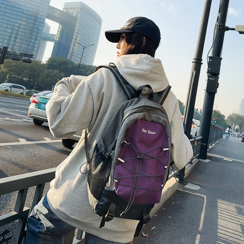 2024 Korean Retro Drawstring Casual Backpack Unisex - Image 1