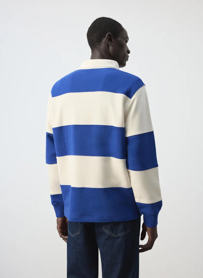 Mango Man 55-TINTA 100% Cotton Striped Sweatshirt for Men | Best Price UAE