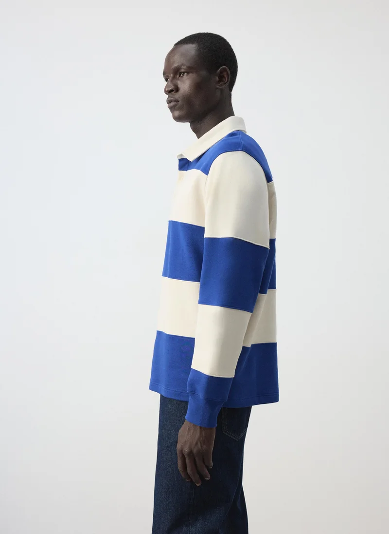 Mango Man 55-TINTA 100% Cotton Striped Sweatshirt for Men | Best Price UAE