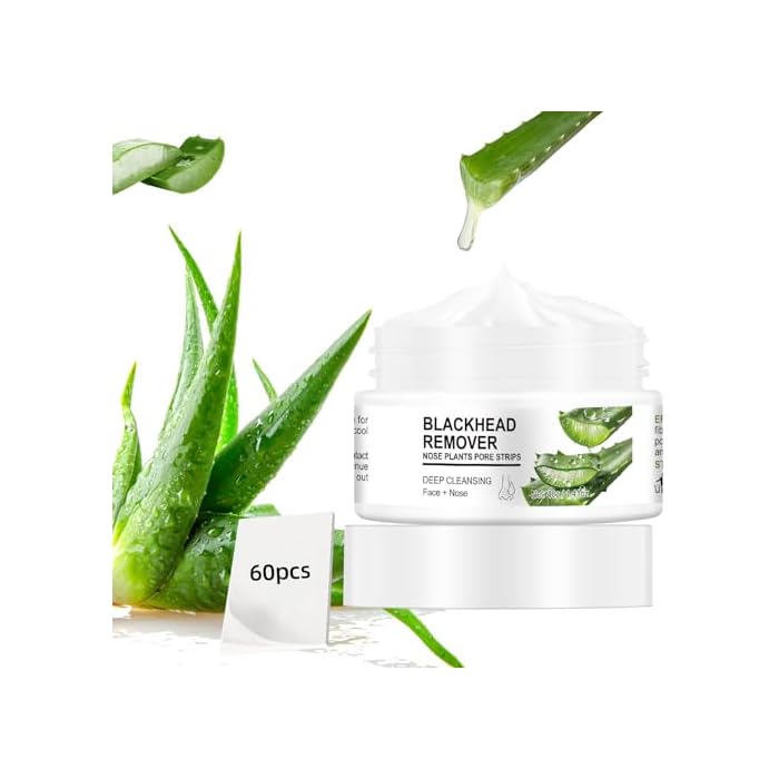 Nose Strips Blackheads Remover, Deep Cleansing Nose Plants Pore Strips Blackhead Remover Strips with Salicylic Acid, Black Head Remover Strips Peel off Mask Nose Strip Skincare for All Skin