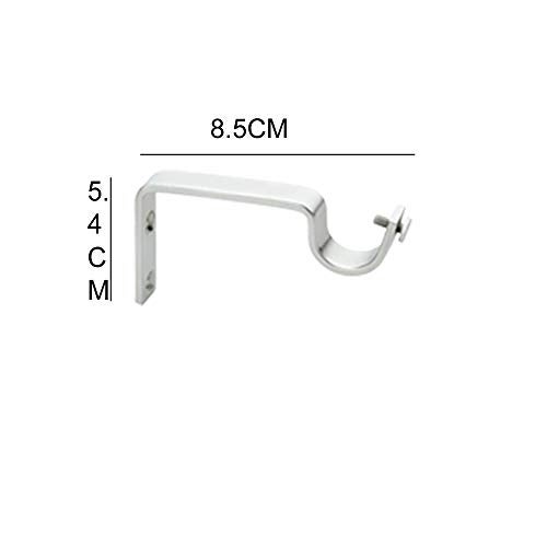GLOXY ENTERPRISE Stainless Steel Curtain Support/Rod Brackets/Clamps Holders for Curtain Bracket and Rod Support (Pair of 5) - Image 3