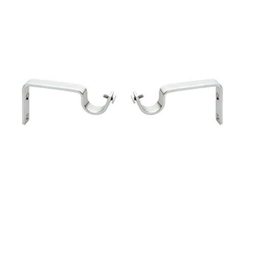 GLOXY ENTERPRISE Stainless Steel Curtain Support/Rod Brackets/Clamps Holders for Curtain Bracket and Rod Support (Pair of 5) - Image 2