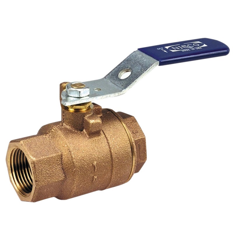 NIBCO T-585-70 Cast Bronze Ball Valve, Two-Piece, Lever Handle, 1/2" Female NPT Thread (FIPT) - Image 5