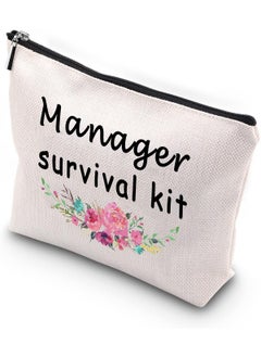 WCGXKO WCGXKO Manager Survival Kit Zipper Pouch Makeup Bag for Boss Leader Manager Coworker (Manager Survival) 