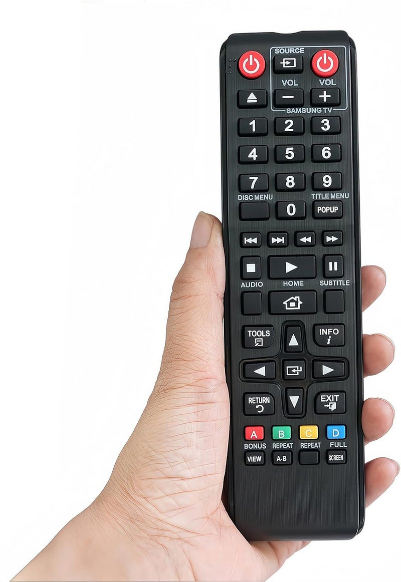 Replaced Remote Control Compatible for Samsung BD-FM51C BD-HM59C BD-JM51 BD-JM57C/ZA BD-JM57ZA BD Blu-Ray DVD Disc Player - Image 1