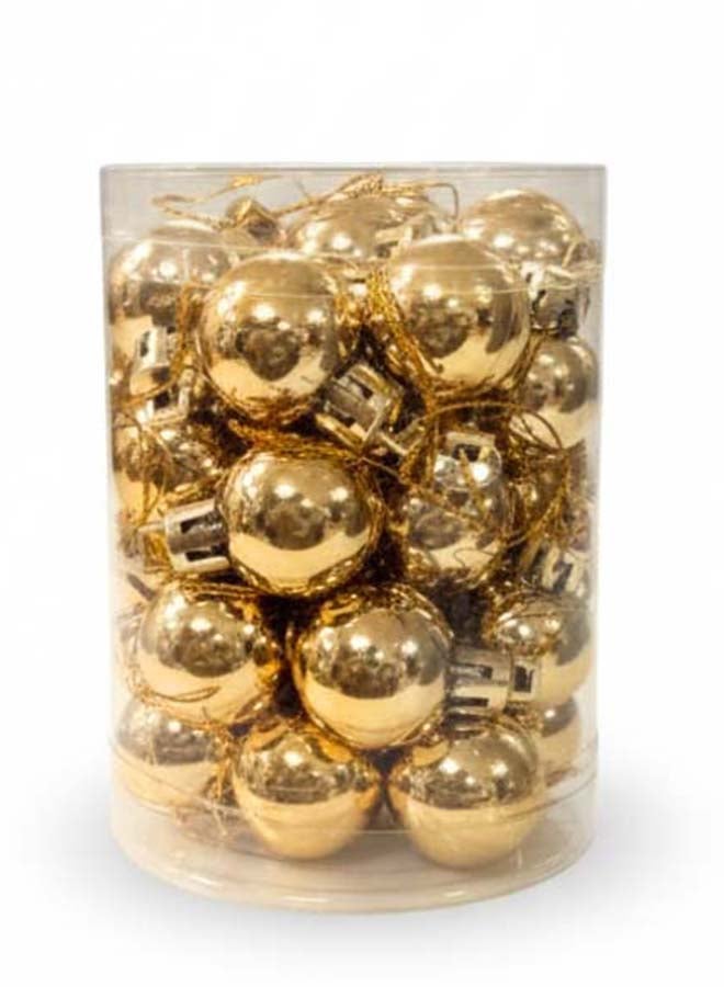 Sheen 6CM 24PCS Christmas Balls – Gold - Image 1