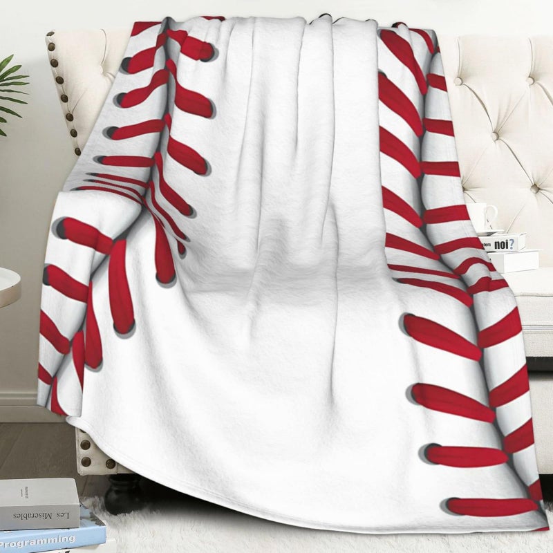 AUIVTY هدايا لعبة البيسبول للبيسبول Auivty للأولاد 8-12 فريق بيسبول هدايا Fleece رمي بطانية الأطفال عاشق البيسبول Men لعيد الميلاد (40 "" X50 "البيسبول) - Image 1