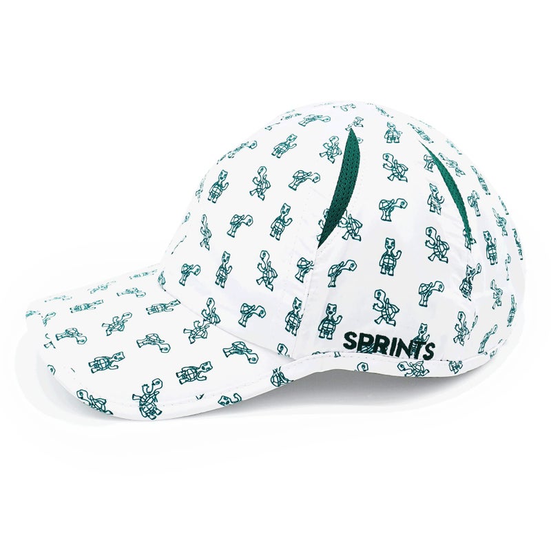 Sprints Race Day Performance Running Cap | The Lightweight, Quick Dry, Sport Hat, One Size, Unisex (Turtles) White - Image 1