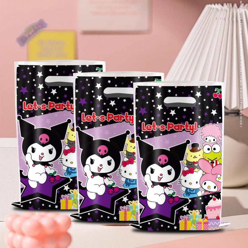 Losede 30pcs Birthday Party Gift Bags (2 Pack) - Black, 6x9 inches - Cartoon Theme - Gift Bags - Party Supplies - Image 5