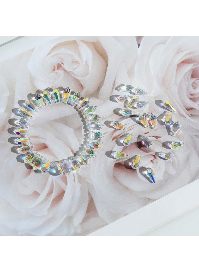 LONGWIN 72Pcs Ab Teardrop Crystal Beads Longwin 7X14Mm Waterdrop Faceted Glass Beads For Jewelry Making Earrings Necklaces Bracelets - Image 5