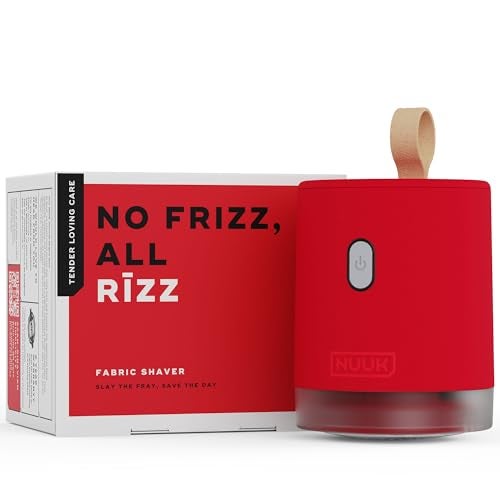 NUUK RIZZ Rechargeable Lint Remover for Clothes with FREE Storage Pouch | 2 Speed Modes For All Fabrics | 60 Min Runtime with Type-C Charging | Fabric Shaver for Woolen Sweaters, Shawls, Coats, Shirts - Image 1