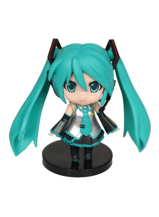 عام هاتسوني ميكو Q الإصدار هاتسوني سطح المكتب الديكور لعبة المشتركة المنقولة هاتسوني نموذج سيارة كعكة الديكور - Image 1