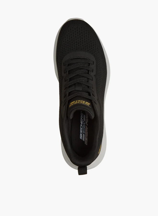 سكيتشرز Men Bobs Moda Flex Lace-Up Sports Shoes