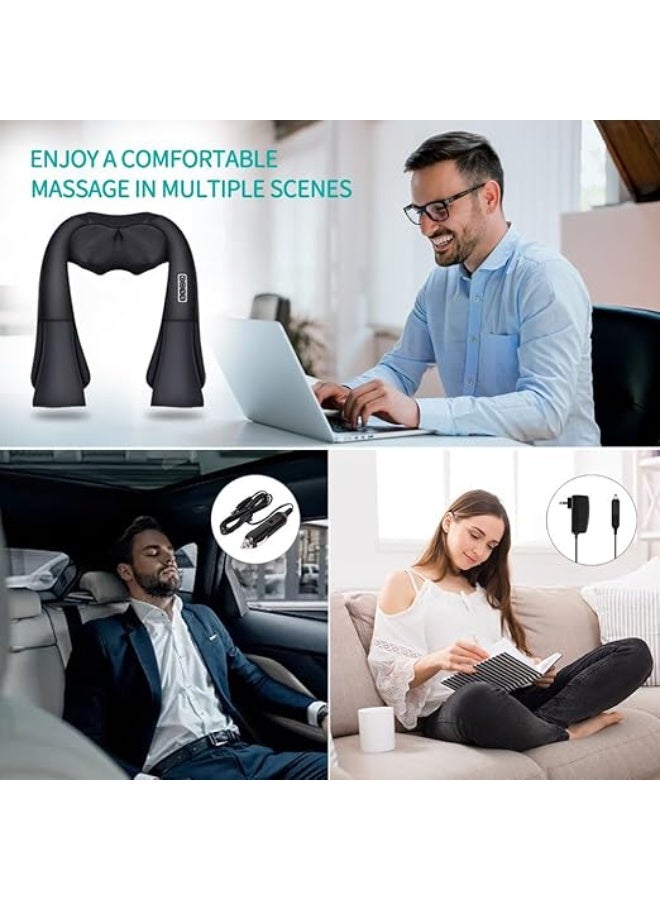 جهاز تدليك الرقبة والظهر بتقنية الشياتسو و5D – جهاز مساج كهربائي بالتدليك العميق والحرارة – تخفيف إجهاد عضلات الأكتاف، الأرجل، والقدمين – هدية مثالية للصحة والاسترخاء. - Image 2