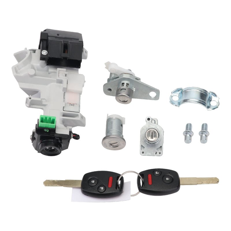 ZPZPHOM for Honda Civic 20062011 06350SAAG30 35100SDAA71 Ignition Starter Switch Housing Door Trunk Lock Cylinder Transponder 46 Chip Immobilizer Keys with Panic Full Set - Image 3