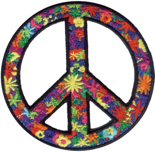 C&D Visionary Application Flower Power Peace Patch 3 inches - Image 3