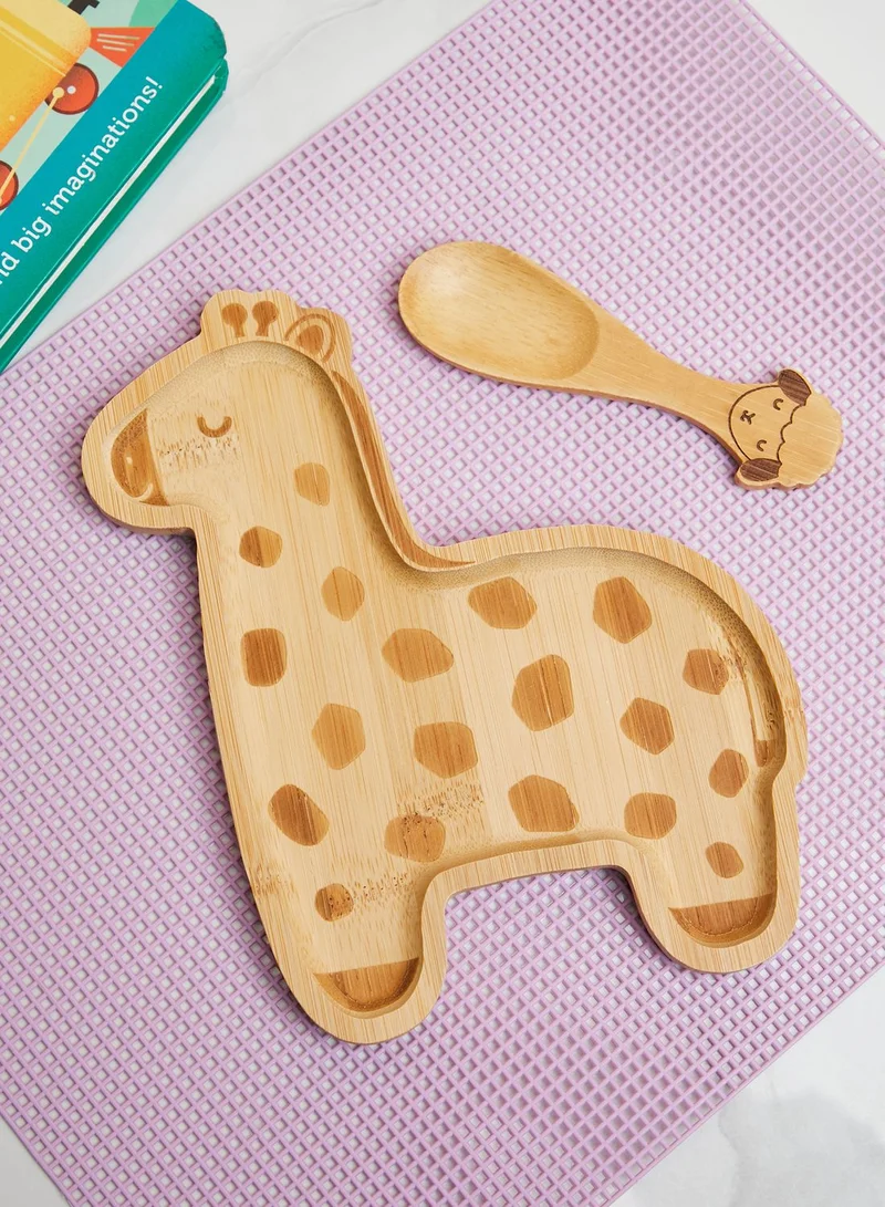Sass & Belle Gigi Giraffe Bamboo Plate
