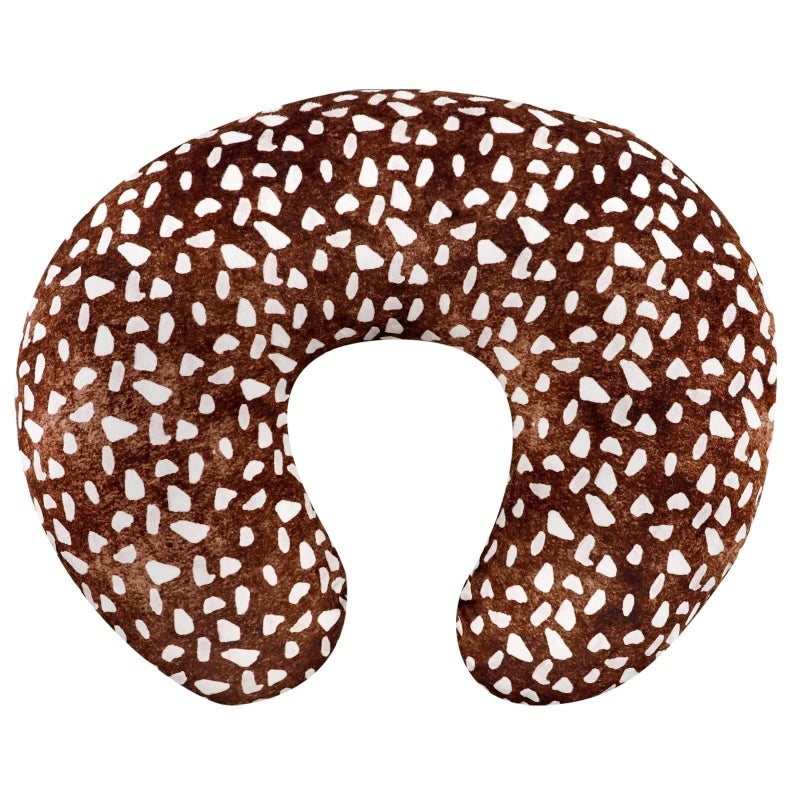 GFU Nursing Pillow Cover for Baby Boys and Girls, Minky Breastfeeding Pillow Case for Newborn, Soft Deer Skin Print Breastfeeding Pillow Slipcover, Stretchy Feeding Cover - Image 1