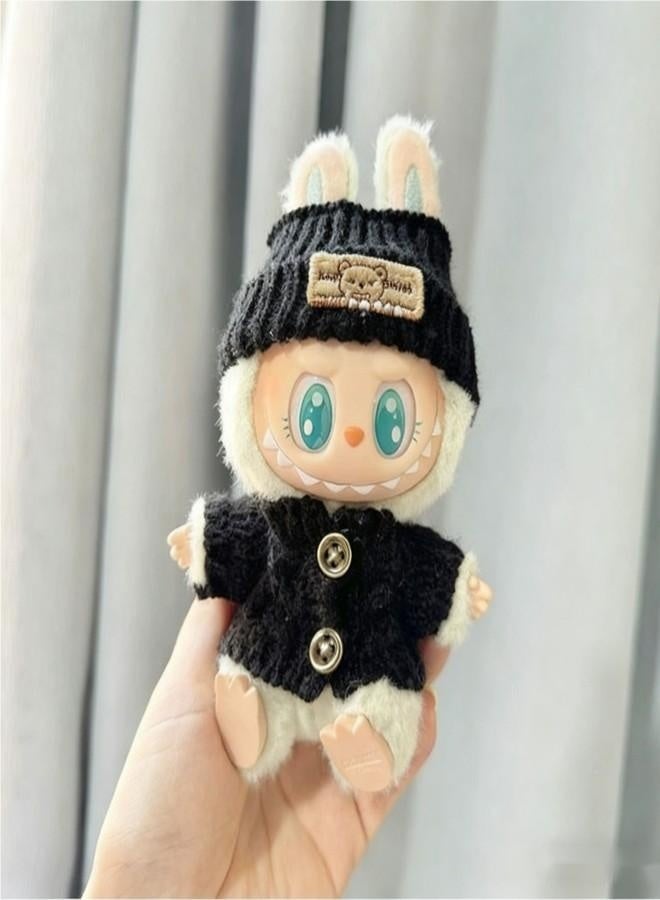 Labubu Doll Clothes Set for 17cm Hanging Plush Figures, Interchangeable Outfits for First and Second Generation Vinyl Collectible Dolls, Durable and Stylish Accessories for Creative Play - Image 4