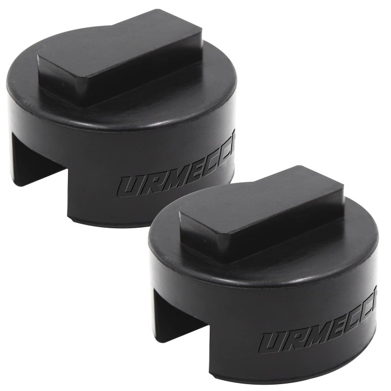 Universal BMW  Mini Jack Adapter  Slotted Rubber Square Polyurethane Jack Pad Frame Rail Protector 2 Pack