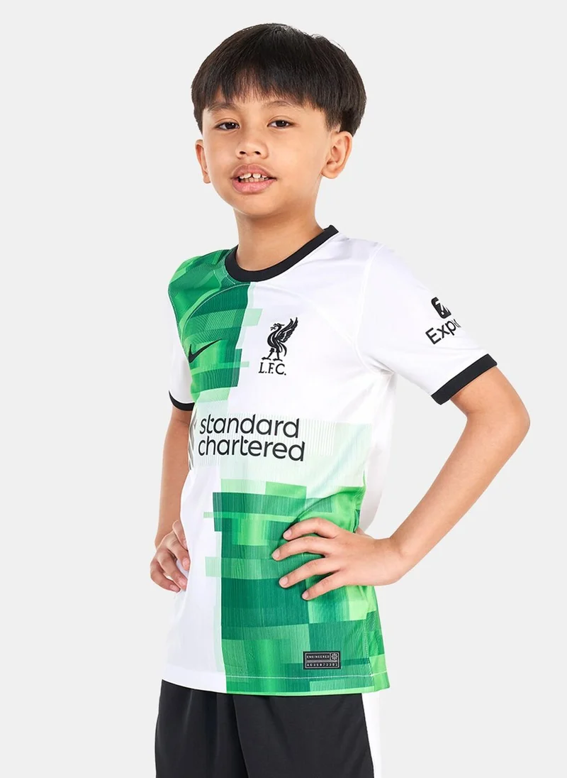 Nike Kids' Liverpool F.C. Dri-FIT Stadium Away Football Jersey - 2023/24 (Older Kids)