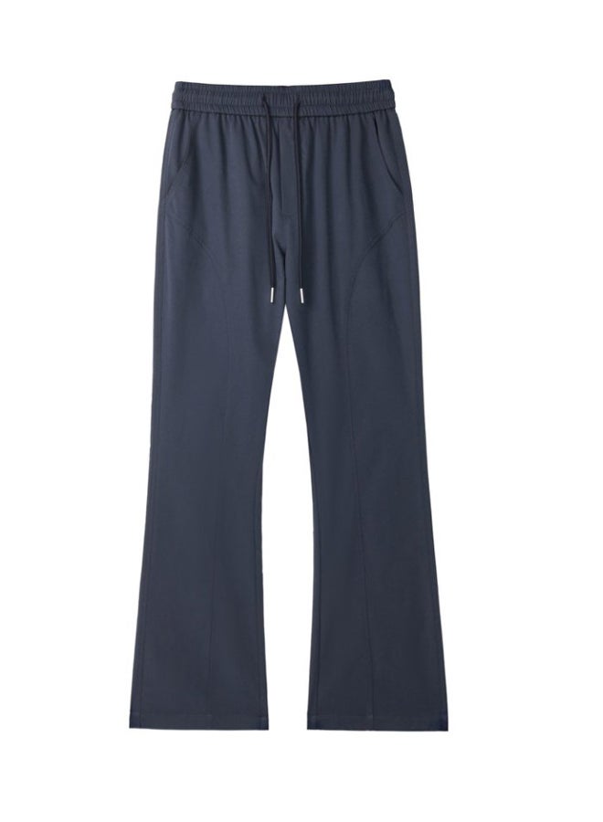 DR Men's Lightweight Navy Wide-Leg Pants - Modern Casual Style - Image 1