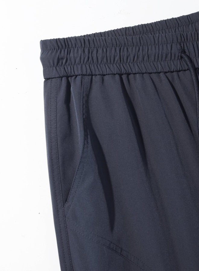DR Men's Lightweight Navy Wide-Leg Pants - Modern Casual Style - Image 4