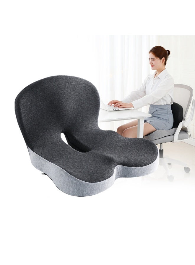 Seat Cushions and Lumbars Support Pillows, Reduce Pressure On Tailbone, Relieve Pain, Memory Foam Office Chair Cushions for Back, Seat Cushions Back Support Pillows with Washable Cover, for Office Chair, Gaming Chair, Wheelchair and Car Seat - Image 1