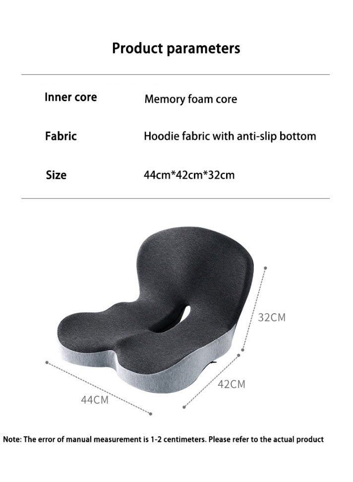 Seat Cushions and Lumbars Support Pillows, Reduce Pressure On Tailbone, Relieve Pain, Memory Foam Office Chair Cushions for Back, Seat Cushions Back Support Pillows with Washable Cover, for Office Chair, Gaming Chair, Wheelchair and Car Seat - Image 2