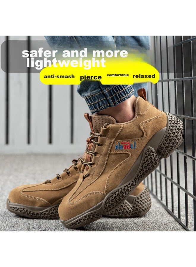 Old housekeeper Laoguanjia Safety Shoes For Men, Steel Toe, Anti-Smashing, Anti-Puncture, Work Shoes, Breathable, Wear-Resistant, Acid And Alkali Resistant, Functional Shoes 927 Size 43 - Image 4